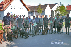 VJP Werneck 2011		 						 							 Gemeldet: 18, geprüft:18, bestanden:17 Hunde 							Punkte 						 						 							Kira von der Riedleite 43/09, gew. 24.01.2009, spl,sil,AH 								F:Alfons Reiner, 86502 Osterbuch 							77 						 						 							Mira von der  Schmiede 16/09, gew. 29.01.2009, spl,sil 							F: Ulrich Mergner, 96157 Ebracht 							76 						 						 							Herzog von Buchheim 444/08, gew. 03.10.2008, stumm 							F: Christian Seelmann, 91315 Höchstadt/A, 							75 						 					 							/Horneth von Buchheim 446/08, gew. 03.10.2008, sil 							F: Leonhard Schmieg, 91593 Buchheim 							74 						 					 							Hanno vom Emsdeich 582/08, gew. 26.12.2008, sil 							F: Uwe Meißner, 91620 Ohrenbach 							73 						 					 							Bazi vom Labertal 522/08, gew. 02.11.2008,sil 							F: Detlev Ring, 96152 Burghaslach 							70 						 					 						Yesterday vom Sämmenhof 384/09, gew. 06.09.2009, sil 							F: Hans Sämmer, 97950 Gerchsheim 						67  					 					 						Yesko vom Sämmenhof 377/09, gew. 06.09.2009, Laut fragl 							F: Hans Sämmer, 97950 Gerchsheim 						67 					 					 						Yulchen vom Sämmenhof 385/09, gew. 06.09.2009, silF: Kerstin Epp, 97957 Wittighausen 						66 					 					 						Ayka von der Bachmühle 540/08, gew. 25.12.2008, sil 							F: Erika Hauf, 91598 Colmberg 						63  					 					 						Heidi von Buchheim 445 /08, gew. 03.10.2009, sil 							F: Burkhard Merget, 63791 Karlsteins 						55 					 					 						Bero vom großen Herzberg 279/09, gew. 06.05.2009, sil 							F: Bernd Franke, 31195 Lamspringe 						54 					 					 						 							 								 									 										Hunde aus dem Zuchtversuch 									 								 							 						 					 					 						 							 						 					 					 						Etzel von Buchheim 34ZV09 - 65/09, gew. 06.02.2009, spl 							F: Ursula Reese-Schicker, 90592 Schwarzenbruck 						74 					 					 						Esche von Buchheim 37ZV09 - 68/09, gew. 06.02.2009, spl 							F: Christoph Rabeler, 25872 Ostenfeld 						70 					 					 						Enjia von Buchheim 36ZV09 - 67/09, gew. 06.02.2009, spl, sil 							F: Klaus Eisen, 97215 Simmershofen 						67 					 					 						Eiko von Buchheim 32ZV09 - 63/09, gew. 06.02.2009, spl 							F: Waltraud Müller, 91572 Bechhofen 						63 					 					 						Equo von Buchheim 33ZV09 - 64/09, gew. 06.02.2009, spl 							F: Jörn Cordes, 26840 Koldenbüttel 						62  					 					 				 				 				Suchensieger wurde Kira von der Riedleite, geführt von Alfons Reiner 			 			 	